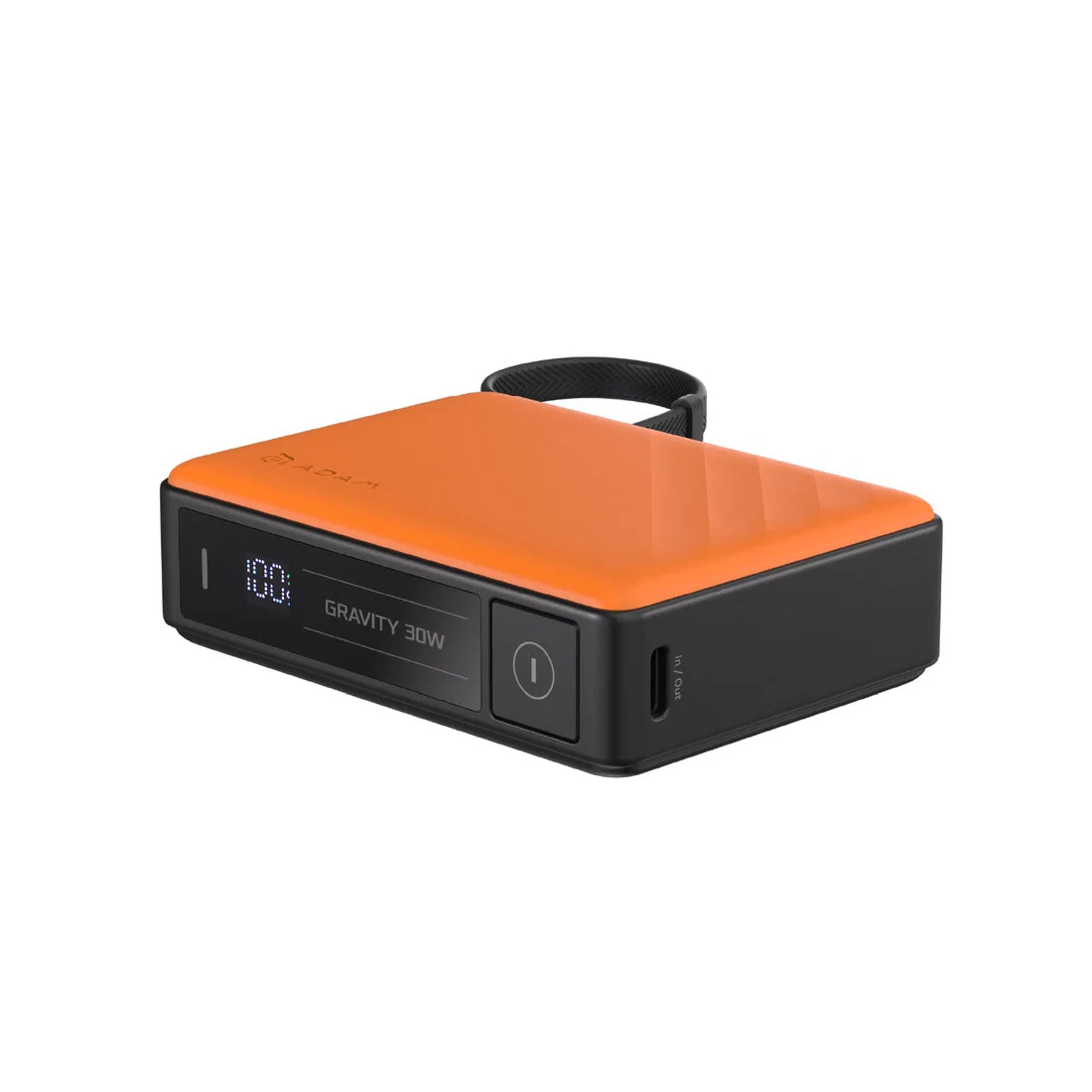 ADAM ELEMENTS GRAVITY 30W Fast Charging Power Bank 10,000mAh with Built-In Cable (Orange)