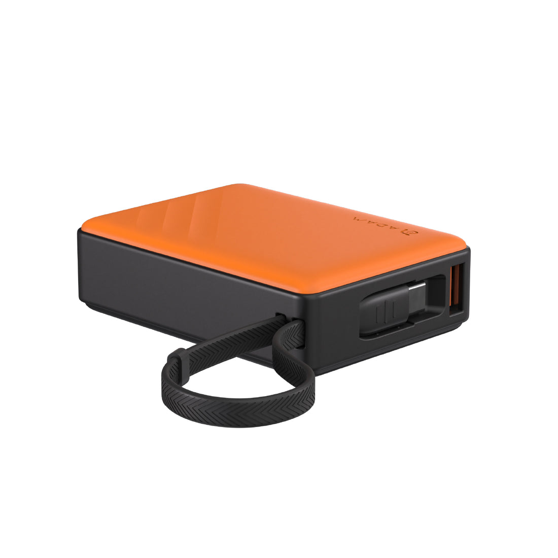 ADAM ELEMENTS GRAVITY 30W Fast Charging Power Bank 10,000mAh with Built-In Cable (Orange)