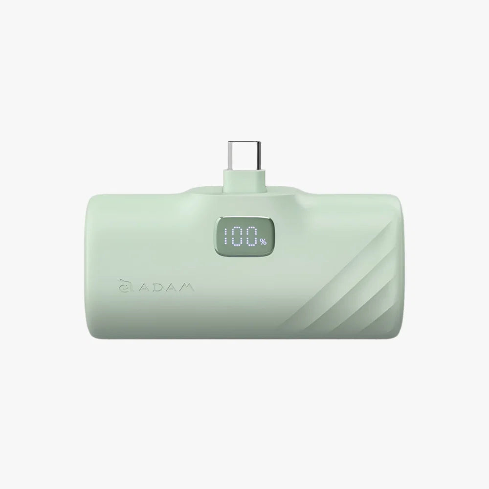 ADAM ELEMENTS GRAVITY F5C Lightning Foldable Power Bank 5000mAh with LED Display (Green)