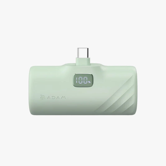 ADAM ELEMENTS GRAVITY F5C Lightning Foldable Power Bank 5000mAh with LED Display (Green)