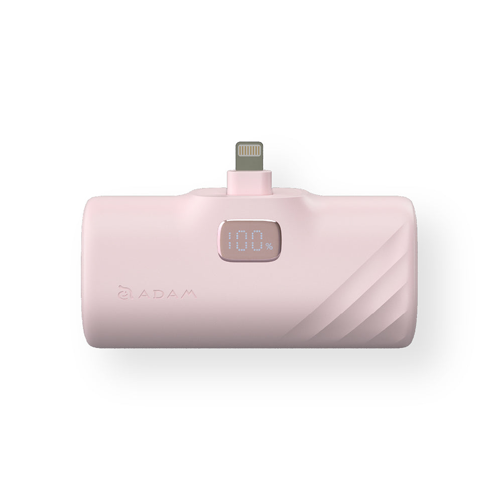 ADAM ELEMENTS GRAVITY F5L Lightning Foldable Power Bank 5000mAh with LED Display (Pink)