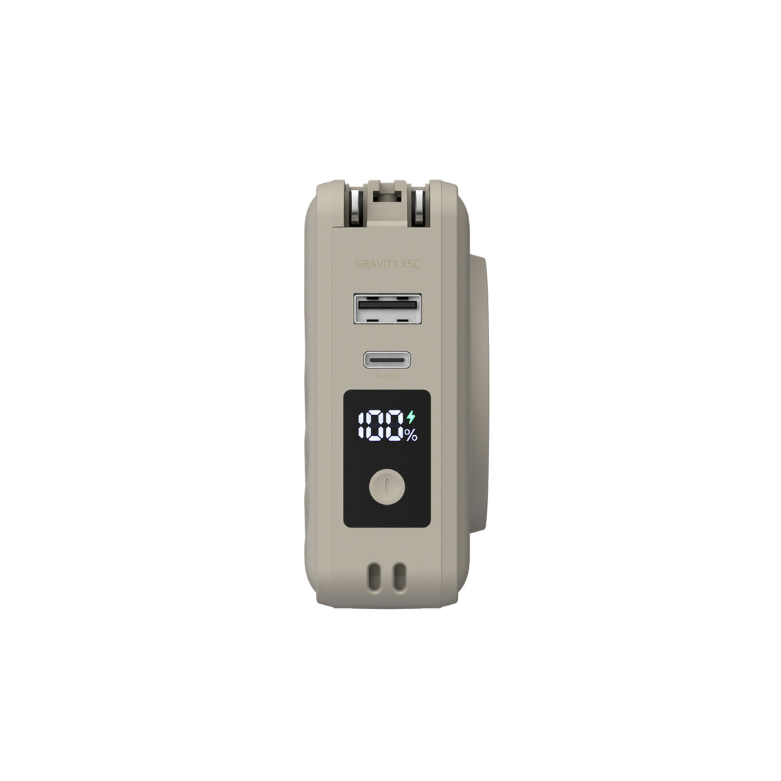 ADAM ELEMENTS GRAVITY X5 5-in-1 Ultra Compact 15000 mAh Power Bank (Sand) (MagSafe Compatible)