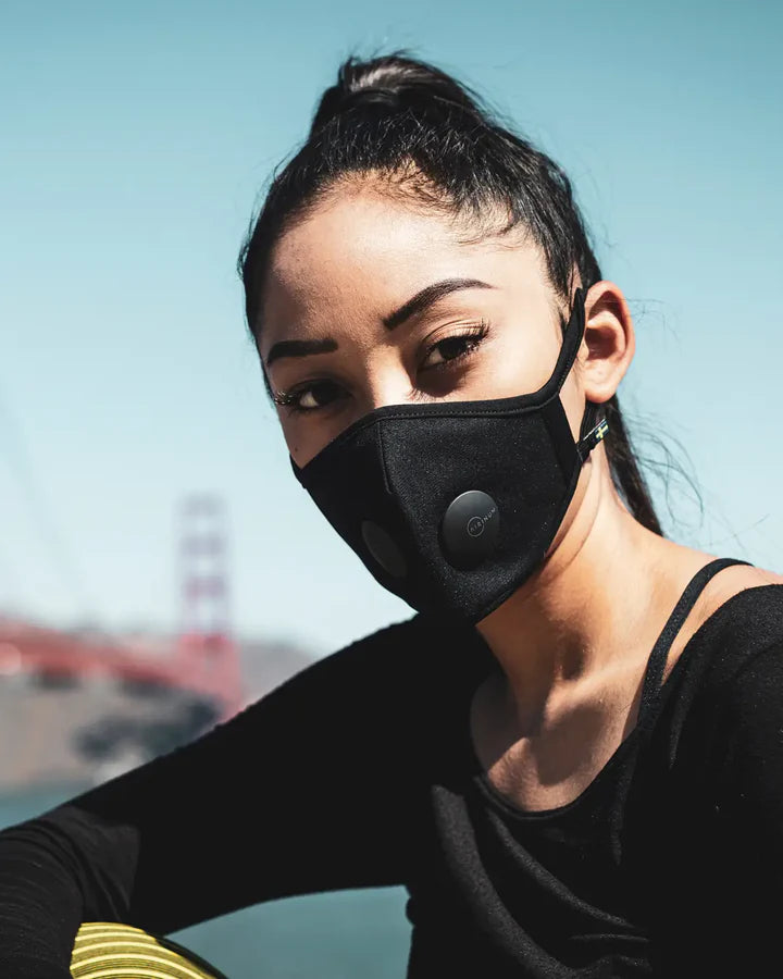 AIRINUM Air Pollution Mask (Size M) (199 x 155mm ±5) (Onyx Black)