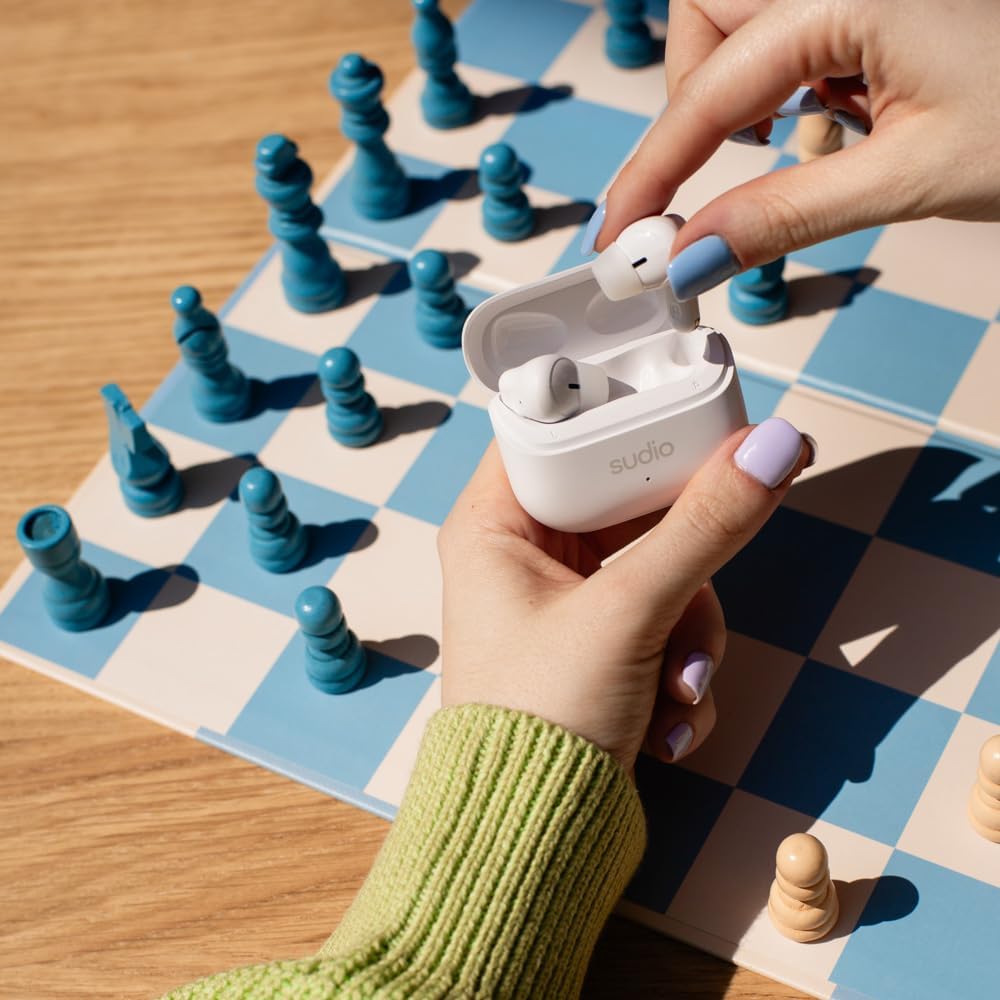 SUDIO D1 True Wireless Earbuds (White)