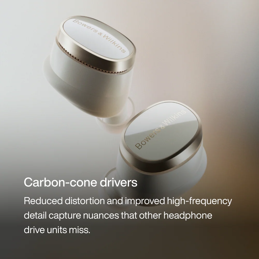 BOWERS & WILKINS Pi8 In-Ear True Wireless Earbuds (Dove White)