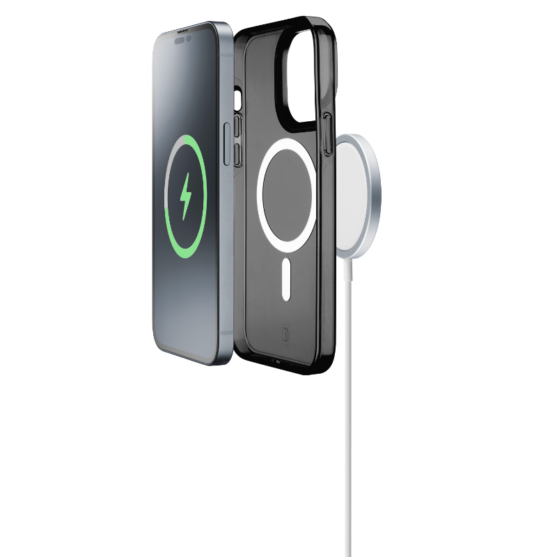 CELLULARLINE Gloss Mag - iPhone 14 (Transparent Black)