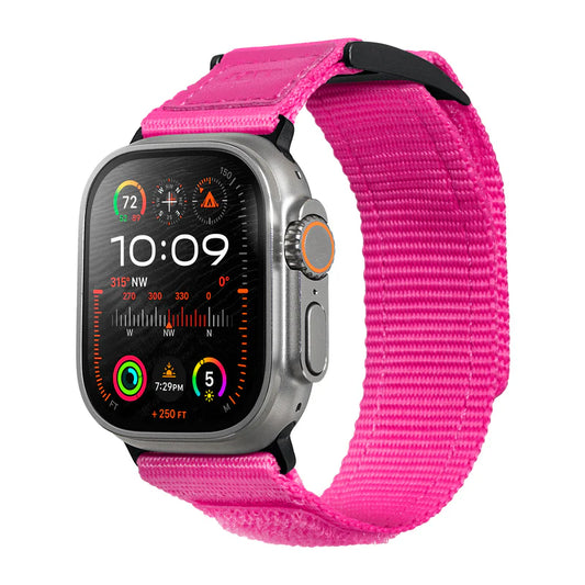 LAUT CHAMPS SPORT Watch Strap for Apple Watch Series 4-10 & SE & ULTRA 44/45/46/49mm (Pink)