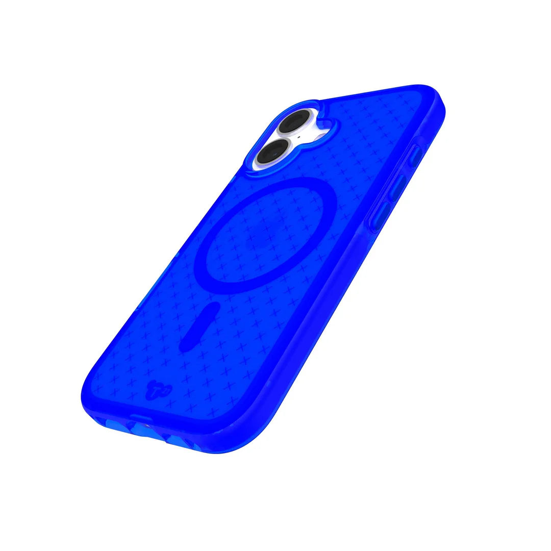 TECH21 EvoCheck Apple iPhone 16 Case MagSafe Compatible (Cobalt Blue)