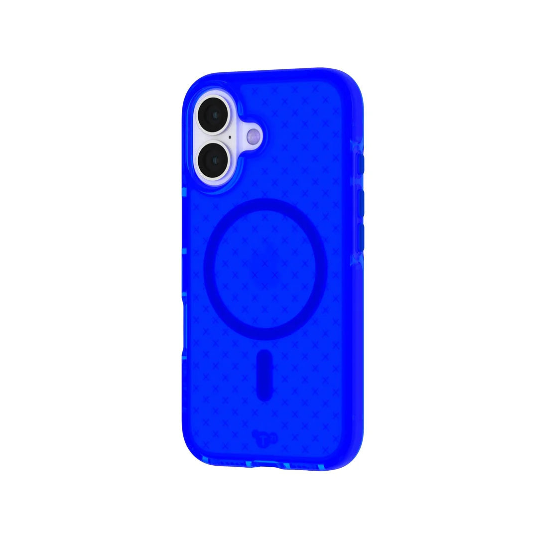 TECH21 EvoCheck Apple iPhone 16 Case MagSafe Compatible (Cobalt Blue)