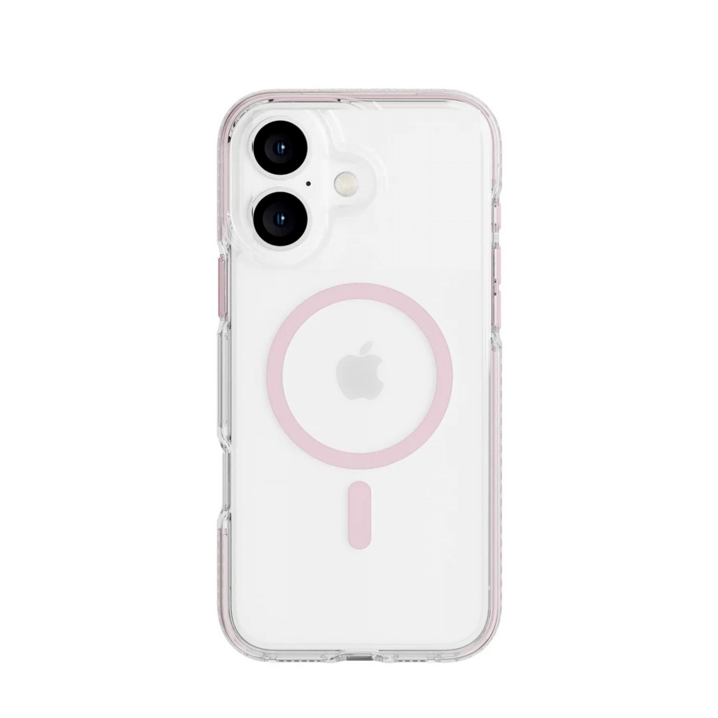 TECH21 iPhone 16 EvoCrystal Apple iPhone 16 Case MagSafe Compatible (Clear/Pink)