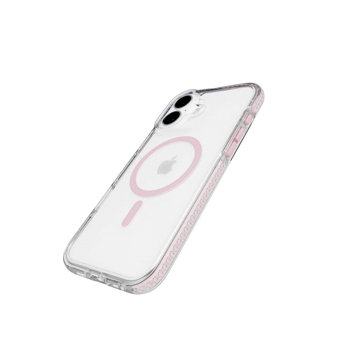 TECH21 iPhone 16 EvoCrystal Apple iPhone 16 Case MagSafe Compatible (Clear/Pink)