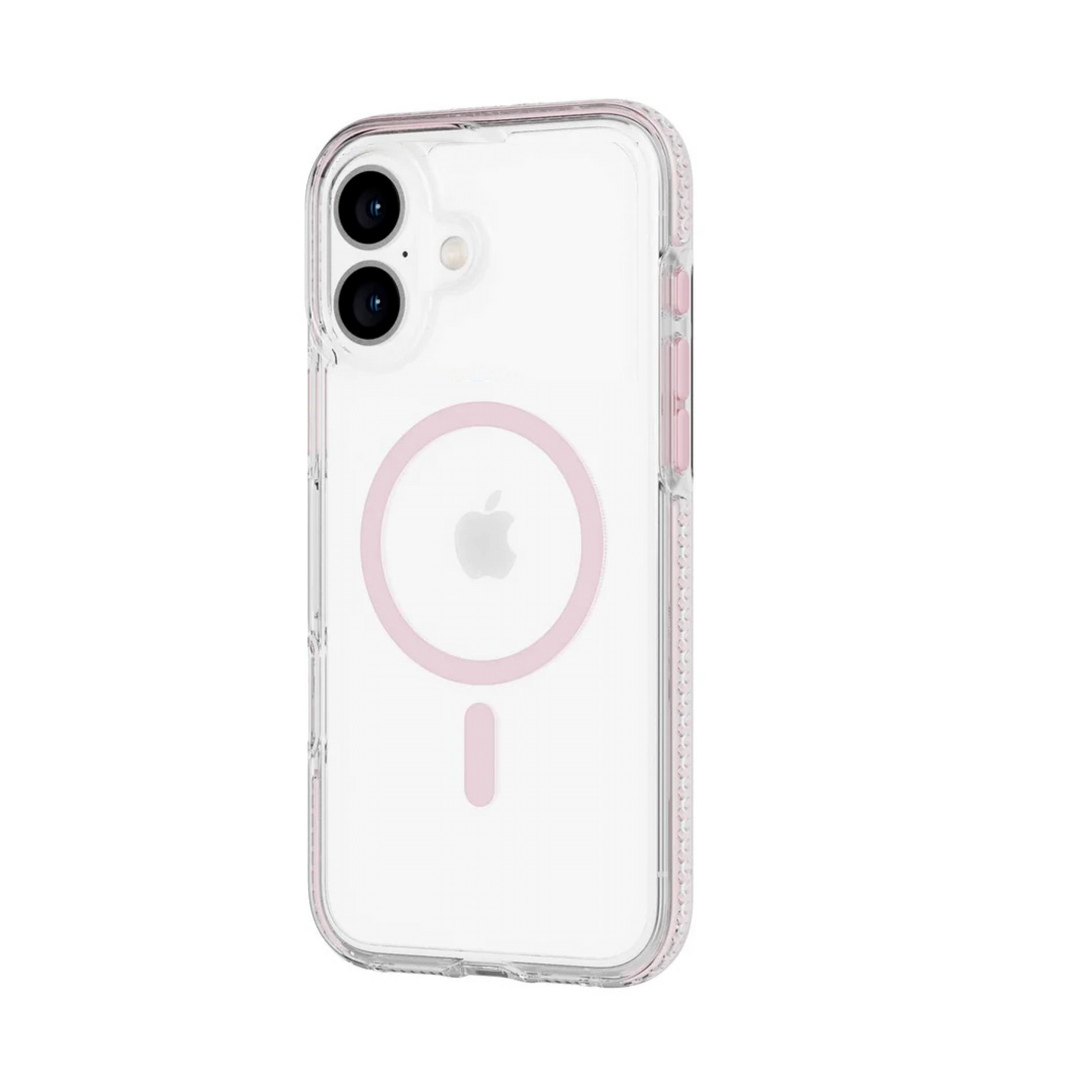TECH21 iPhone 16 EvoCrystal Apple iPhone 16 Case MagSafe Compatible (Clear/Pink)