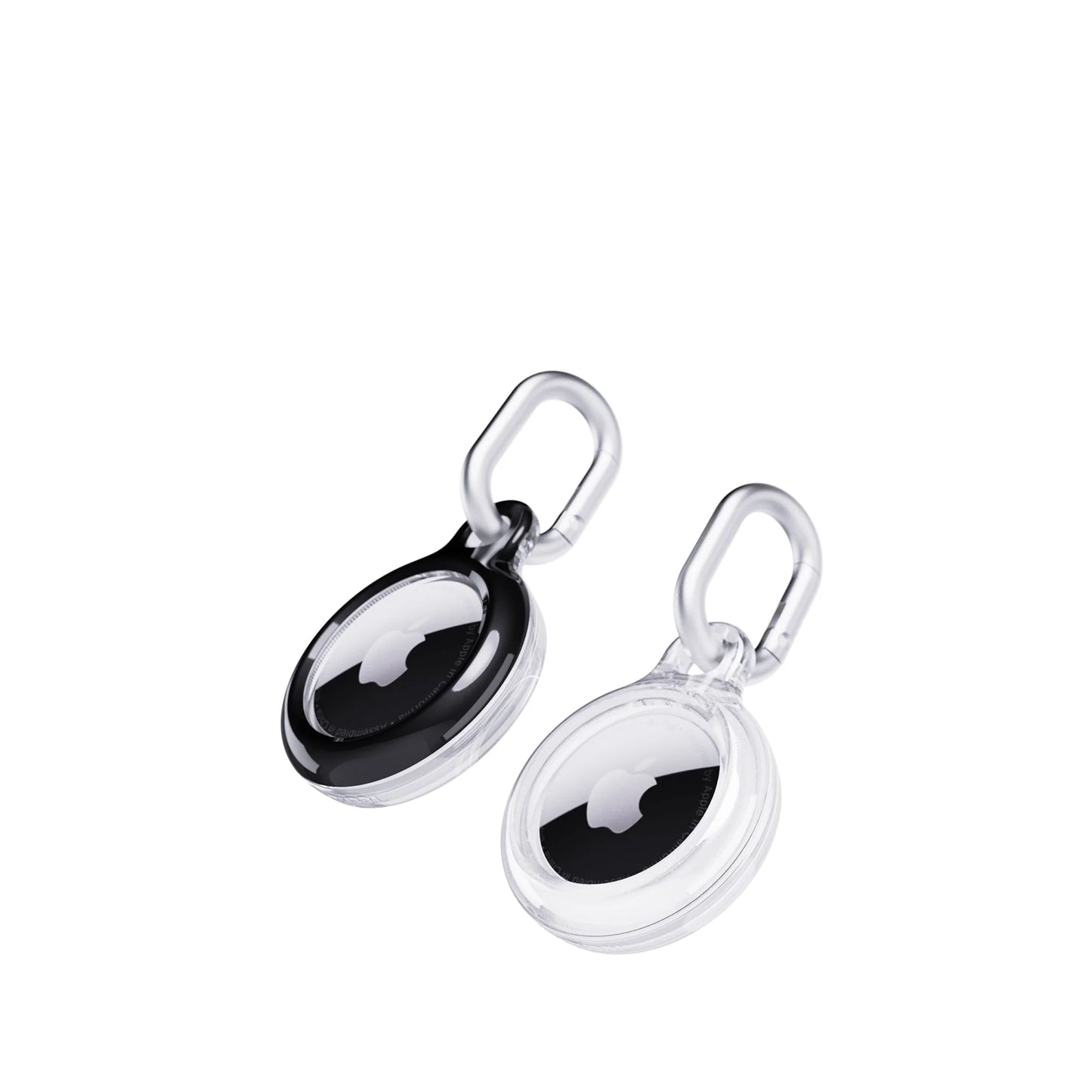 TECH21 EvoPop Apple AirTag Case Bundle (x2) (Black & Clear)