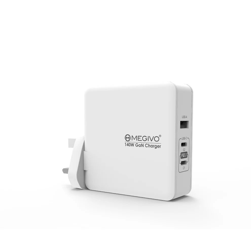 MEGIVO World Link 140W GaN Charger (White)