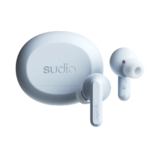 SUDIO A3 PRO True Wireless Noise Cancelling All-Day Earbuds (Powder Blue)