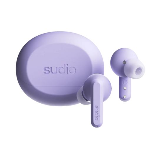 SUDIO A3 PRO True Wireless Noise Cancelling All-Day Earbuds (Soft Purple)