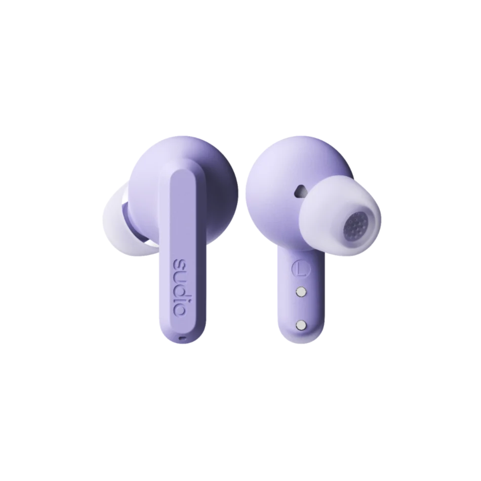 SUDIO A3 PRO True Wireless Noise Cancelling All-Day Earbuds (Soft Purple)