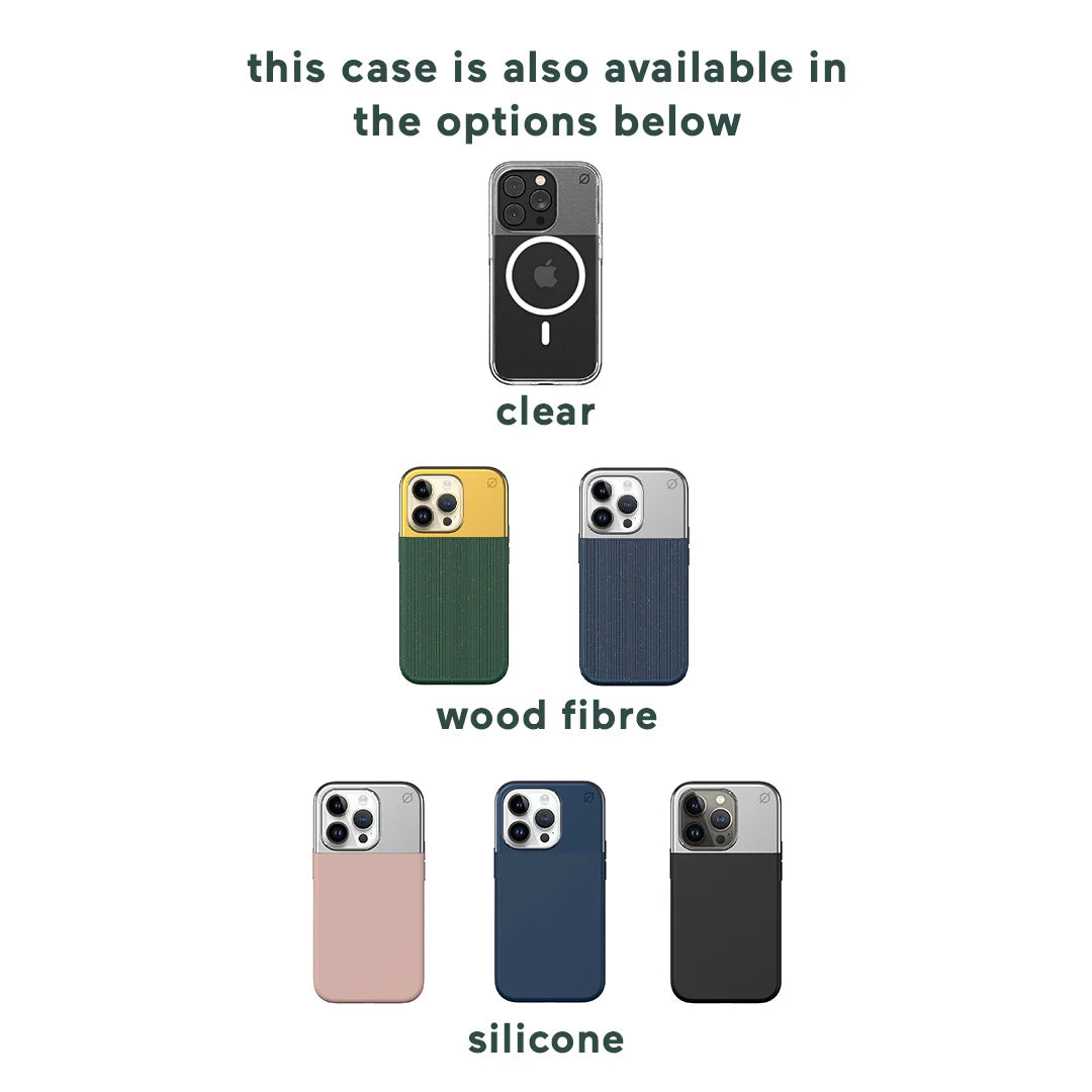 ATOM STUDIOS MagSafe Split Silicone iPhone 14 Pro case (Ink Blue Aluminium + Ink Blue Silicone)