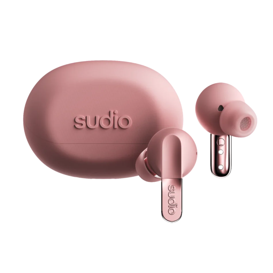 Sudio N3 PRO True Wireless Noise Cancelling Day-To-Night Earbuds (Rose Pink)
