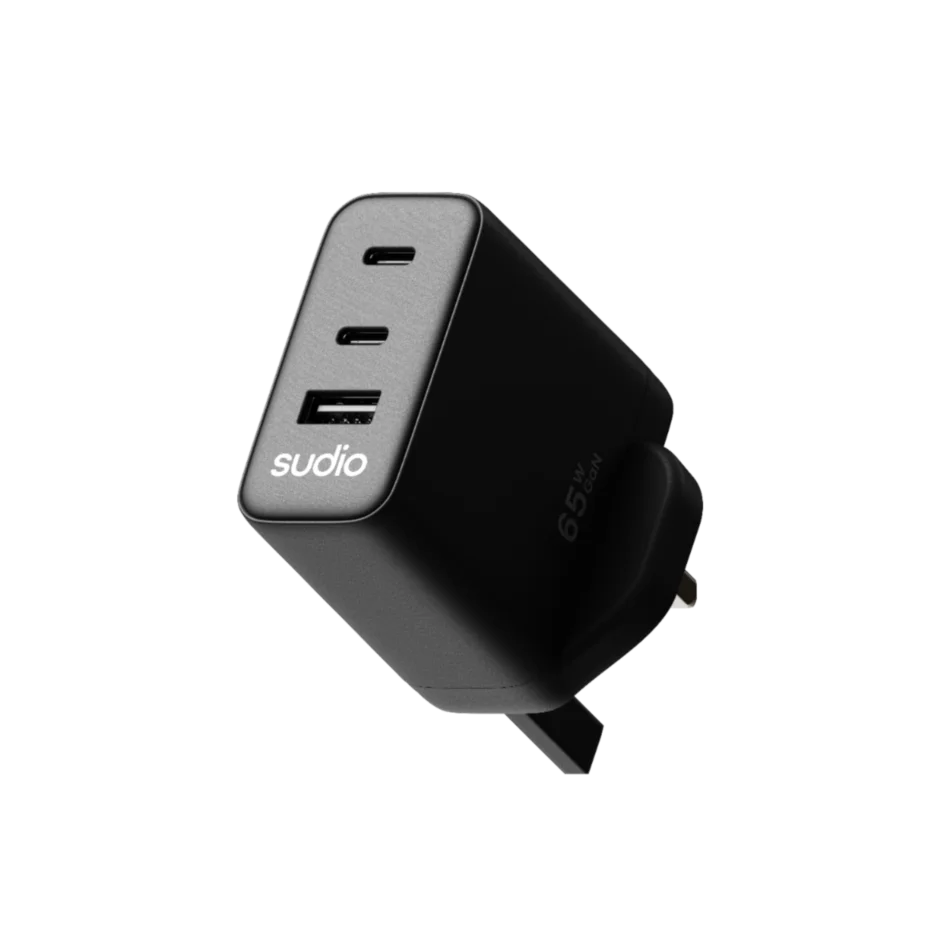 SUDIO P3 Power Plug Type BF 65W UK (Black)