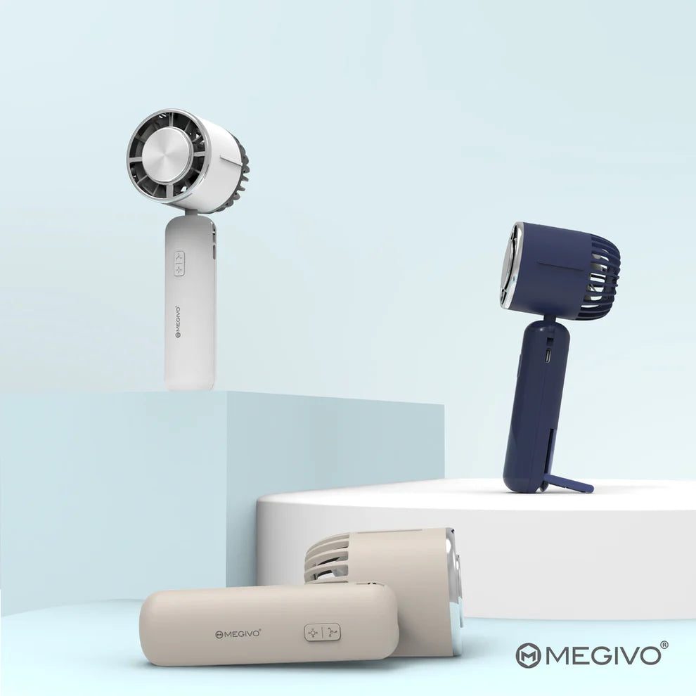 MEGIVO Sommer Chill Portable Cooling Fan (Beige)